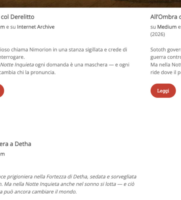 nuovi contenuti